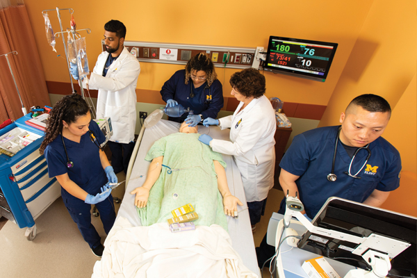 A nursing simulation exercise at the University of Michigan-Flint School of Nursing Center for Simulation & Clinical Innovation