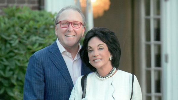 Kenneth and Frances Eisenberg standing together outdoors