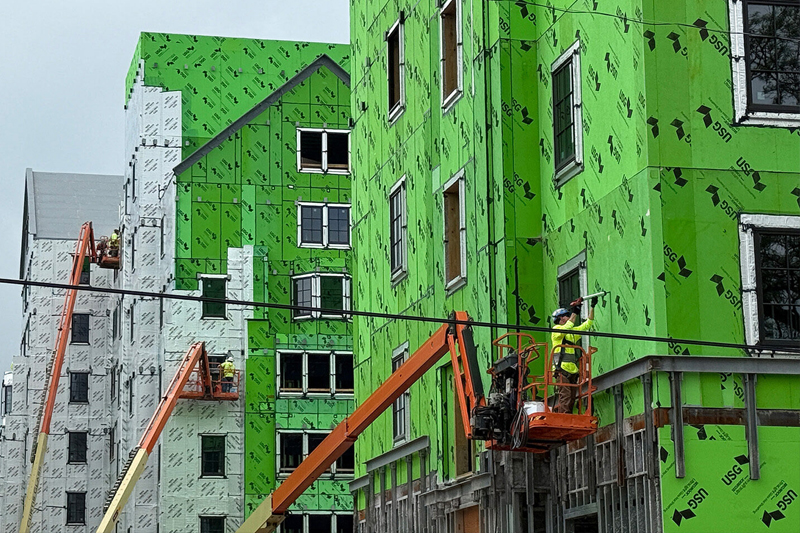 The 'New Central Campus Residential Development' under construction